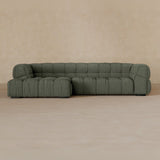 Right Chaise 133 Inches-Boucle-Sage