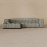 Right Chaise 133 Inches-Linen Blend-Greige