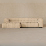 Right Chaise 133 Inches-Linen Blend-Shell