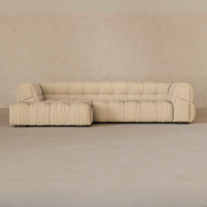Right Chaise 133 Inches-Linen Blend-Shell