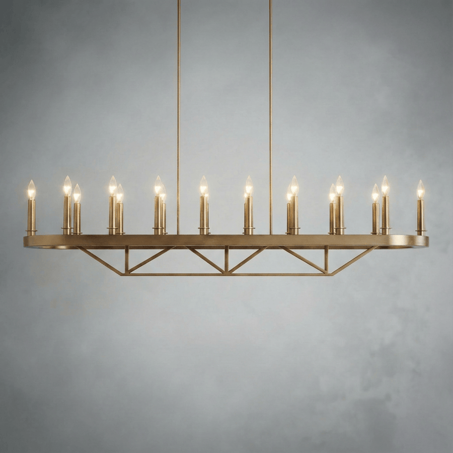 Regent Rectangular Chandelier — dimensions