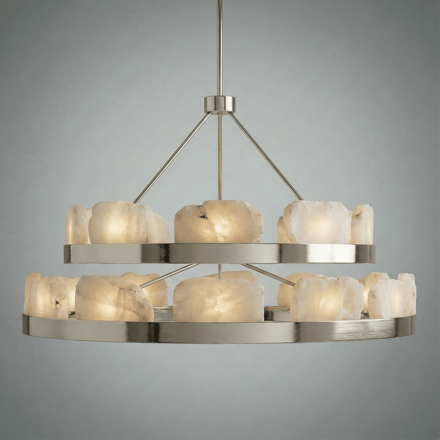 Relic Stone Two-Tier Chandelier — dimensions