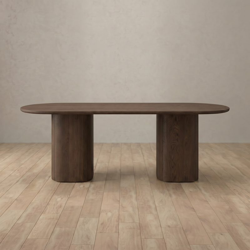 Rhode Dining Table — Dark Walnut