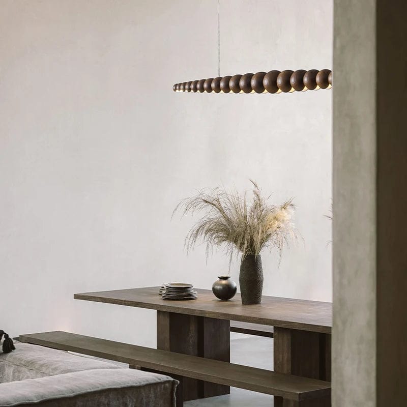 Wooden Beads Chandelier — lifestyle