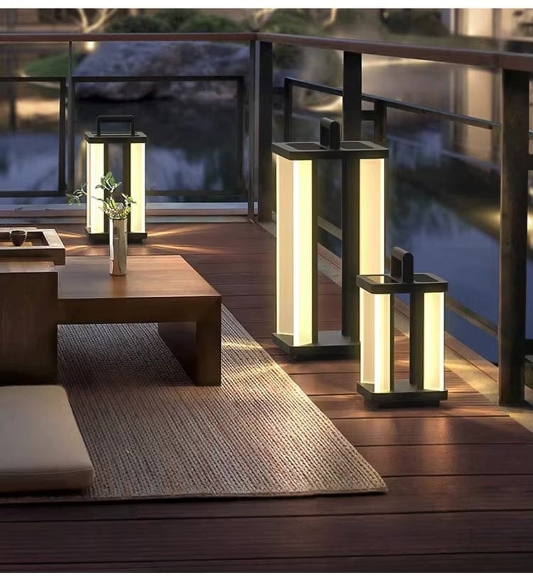 Contemporary Lamp (Outdoor Solar) — lifestyle