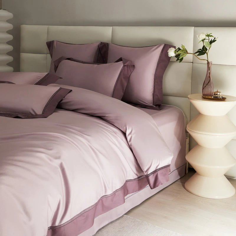 Mystique Mauve Duvet Cover Set Egyptian Cotton Articture