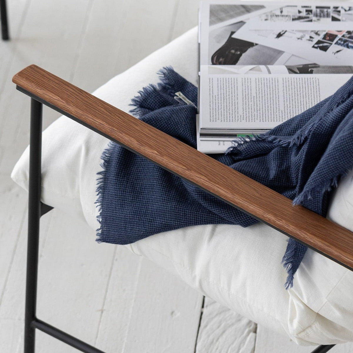 Japanese Down Filled Feather Lounge Chair — lifestyle