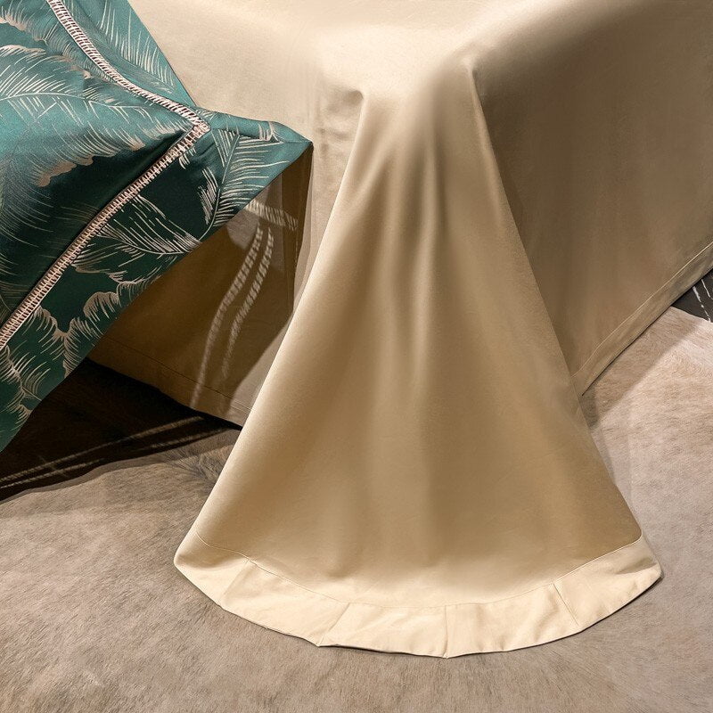 Verdant Leavescape Duvet Cover Set (Egyptian Cotton)