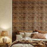 Timber Flow Wood Mosaic Wall Panel