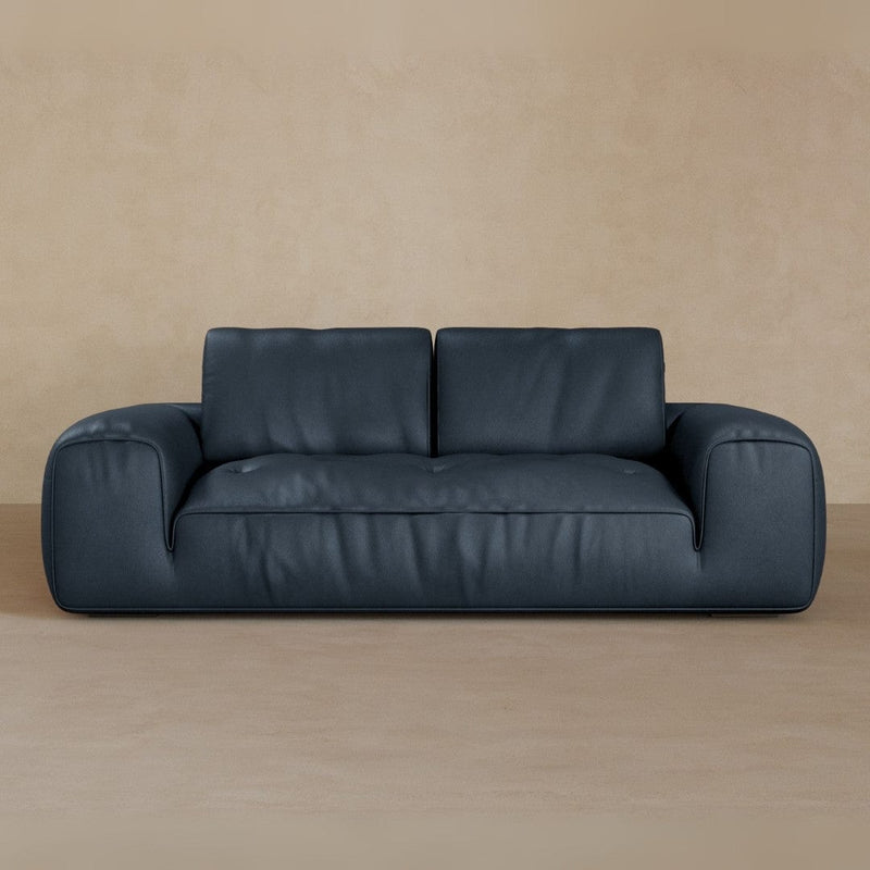 2 Seater-Full Grain Leather-Navy