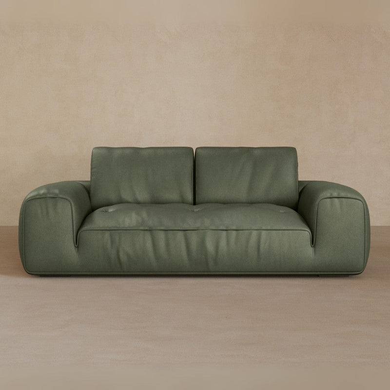2 Seater-Full Grain Leather-Sage