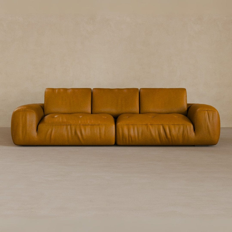 3 Seater-Full Grain Leather-Camel