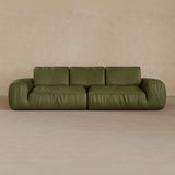 3 Seater-Full Grain Leather-Olive