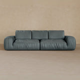 3 Seater-Full Grain Leather-Pewter