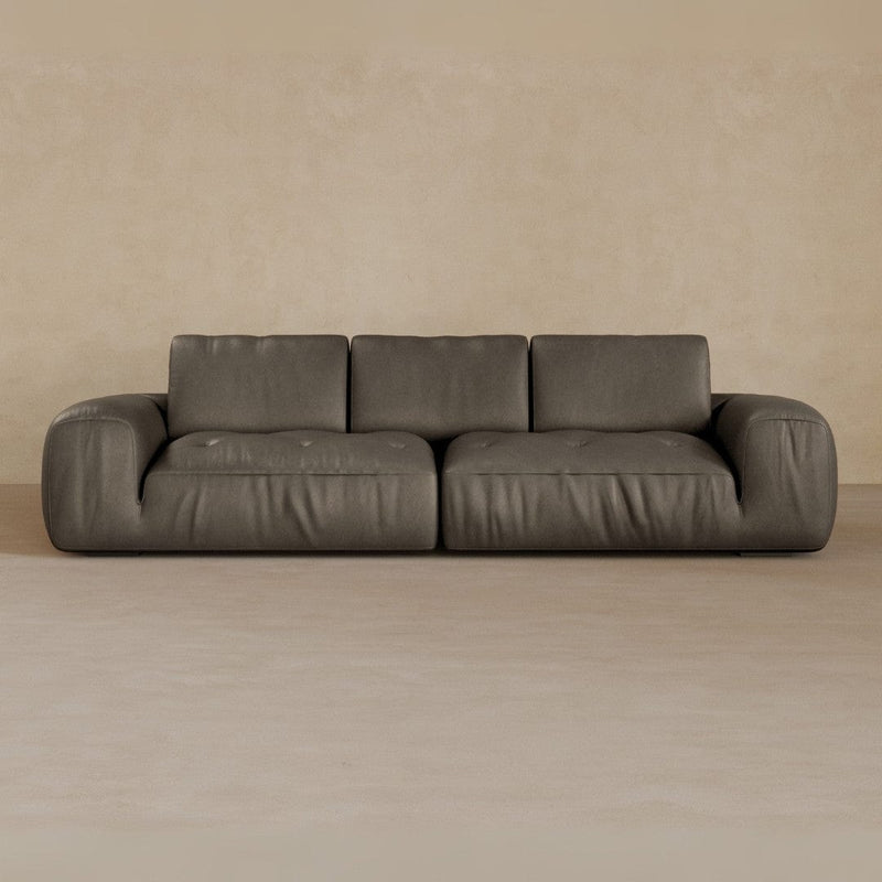 3 Seater-Full Grain Leather-Stone