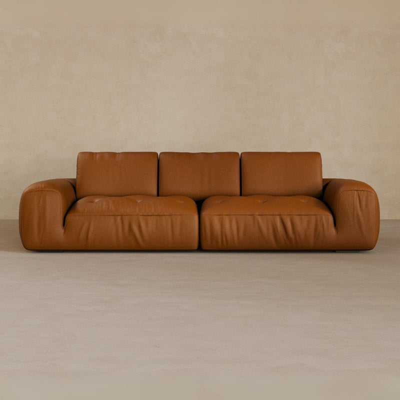 3 Seater-Top Grain Leather-Brandy