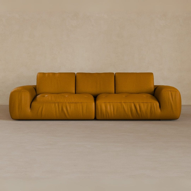 3 Seater-Top Grain Leather-Camel