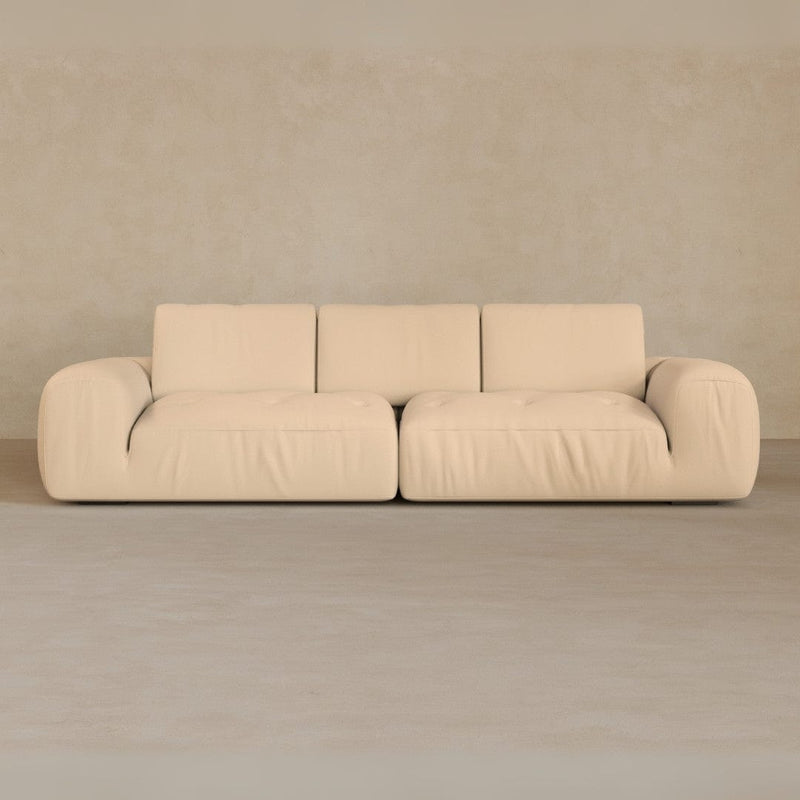 3 Seater-Top Grain Leather-Chalk