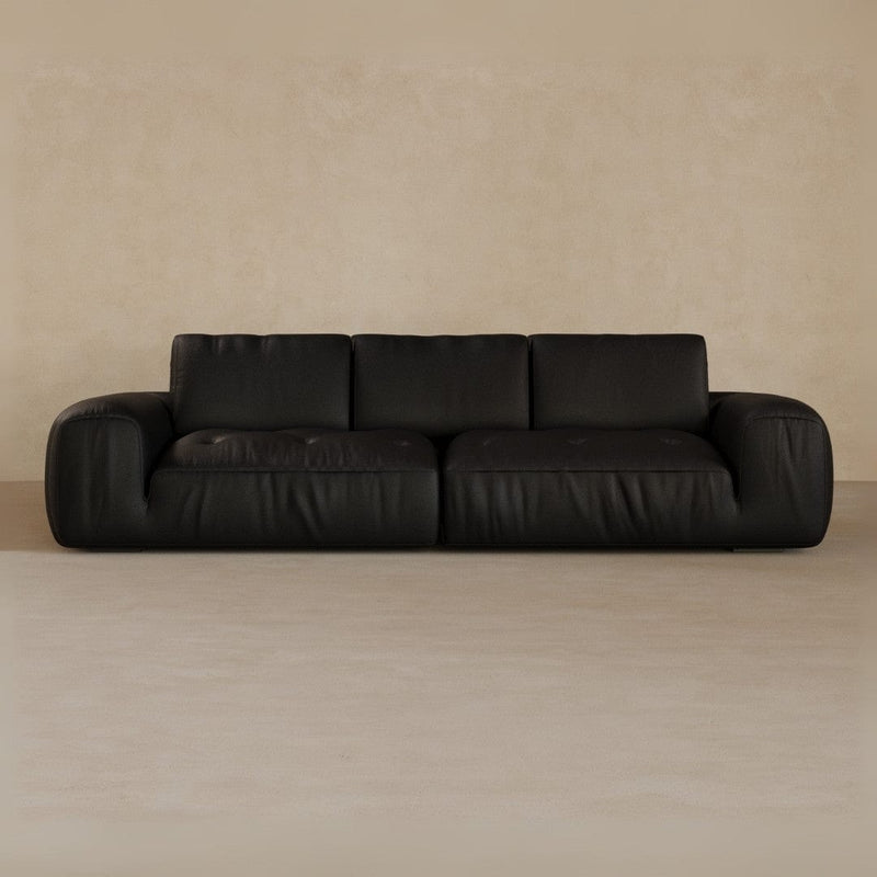 3 Seater-Top Grain Leather-Charcoal
