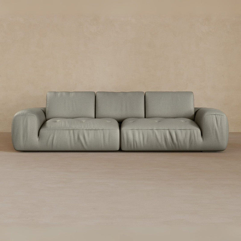 3 Seater-Top Grain Leather-Greige