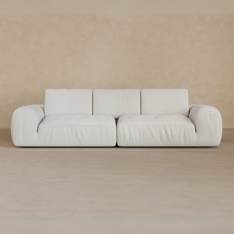 3 Seater-Top Grain Leather-Ivory