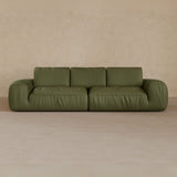 3 Seater-Top Grain Leather-Olive