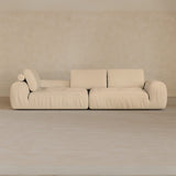 4 Seater Two Pieces 106 Inches-Top Grain Leather-Shell