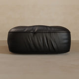 Ottoman-Full Grain Leather-Charcoal