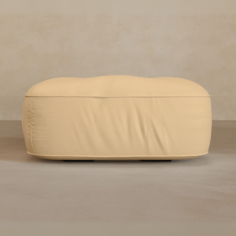 Ottoman-Full Grain Leather-Fawn