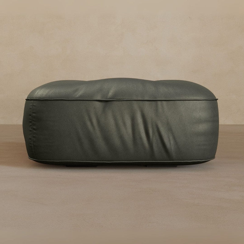 Ottoman-Full Grain Leather-Graphite