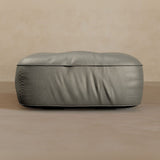 Ottoman-Full Grain Leather-Greige