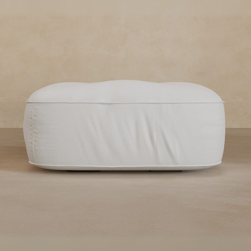Ottoman-Full Grain Leather-Ivory