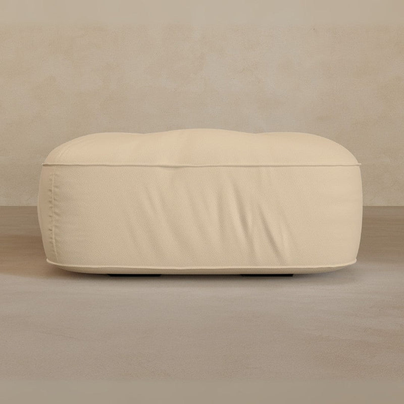 Ottoman-Full Grain Leather-Shell