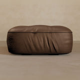 Ottoman-Top Grain Leather-Espresso