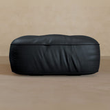 Ottoman-Top Grain Leather-Ink