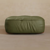 Ottoman-Top Grain Leather-Olive