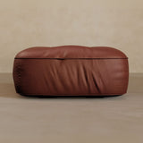 Ottoman-Top Grain Leather-Oxblood