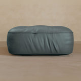 Ottoman-Top Grain Leather-Pewter