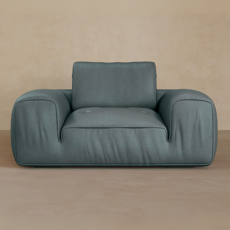 Single-Full Grain Leather-Pewter