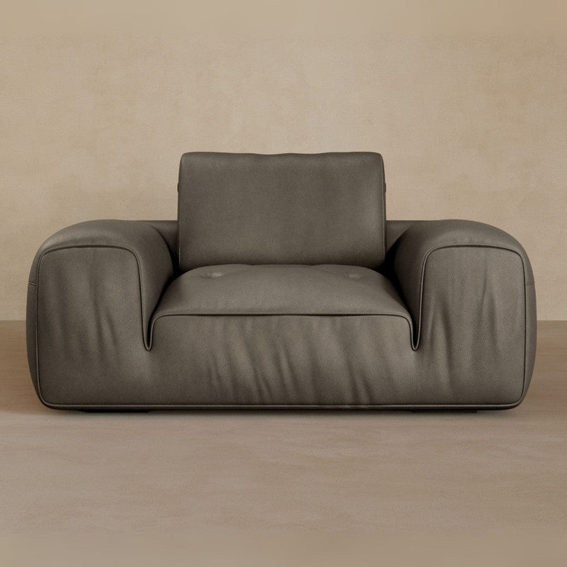 Single-Full Grain Leather-Stone