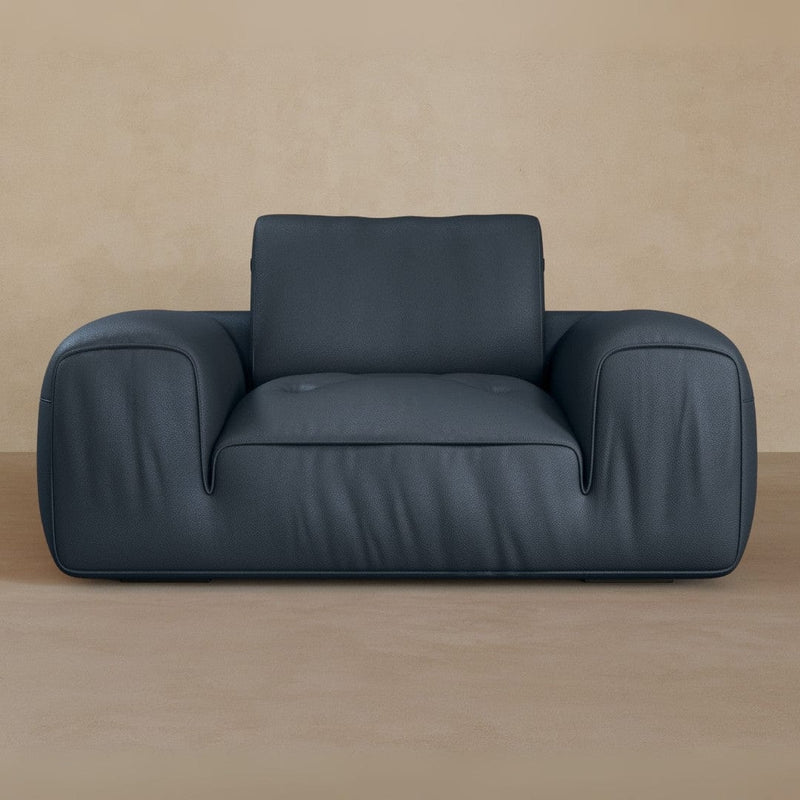 Single-Top Grain Leather-Navy