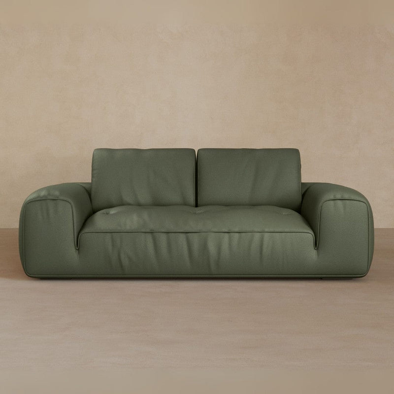  2 Seater-Top Grain Leather-Sage