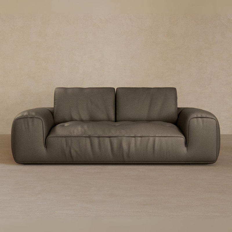  2 Seater-Top Grain Leather-Stone