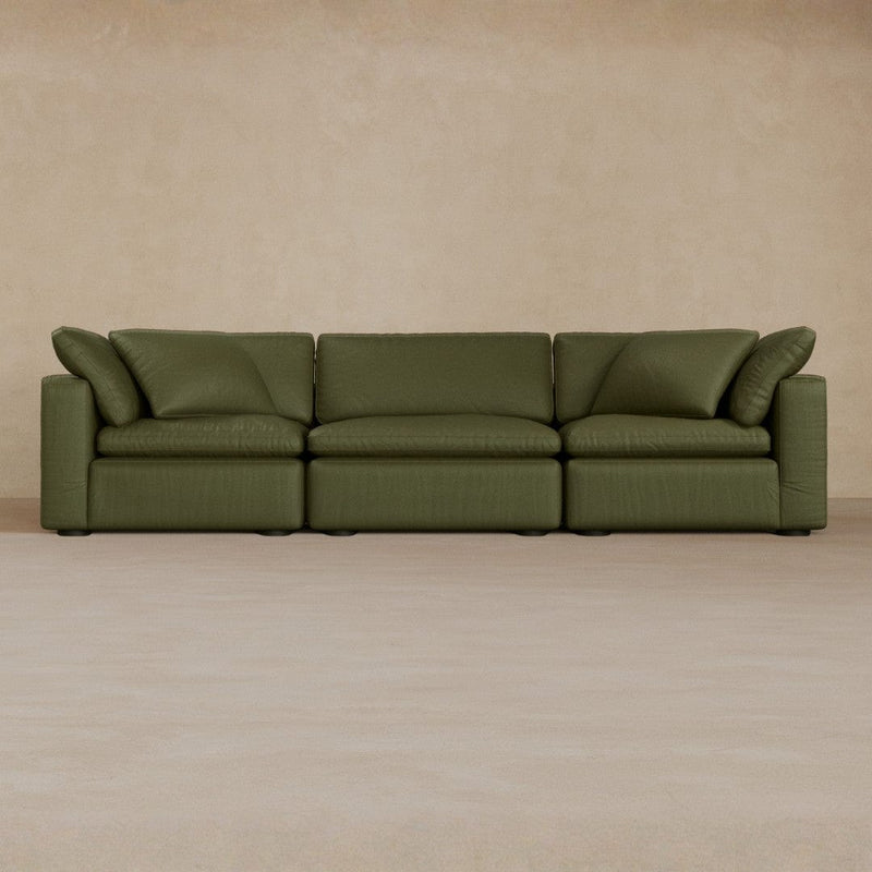 3 Modular-Top Grain Leather-Olive