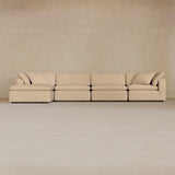 4 Modular-Top Grain Leather-Chalk