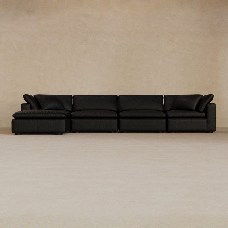 4 Modular-Top Grain Leather-Charcoal