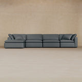 4 Modular-Top Grain Leather-Pewter