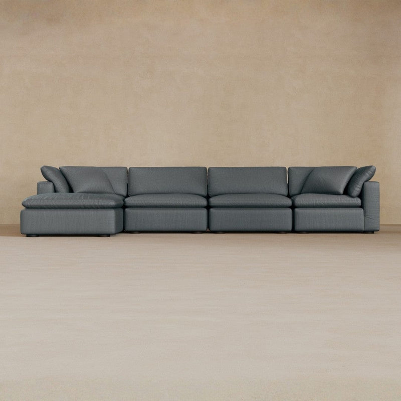 4 Modular-Top Grain Leather-Pewter