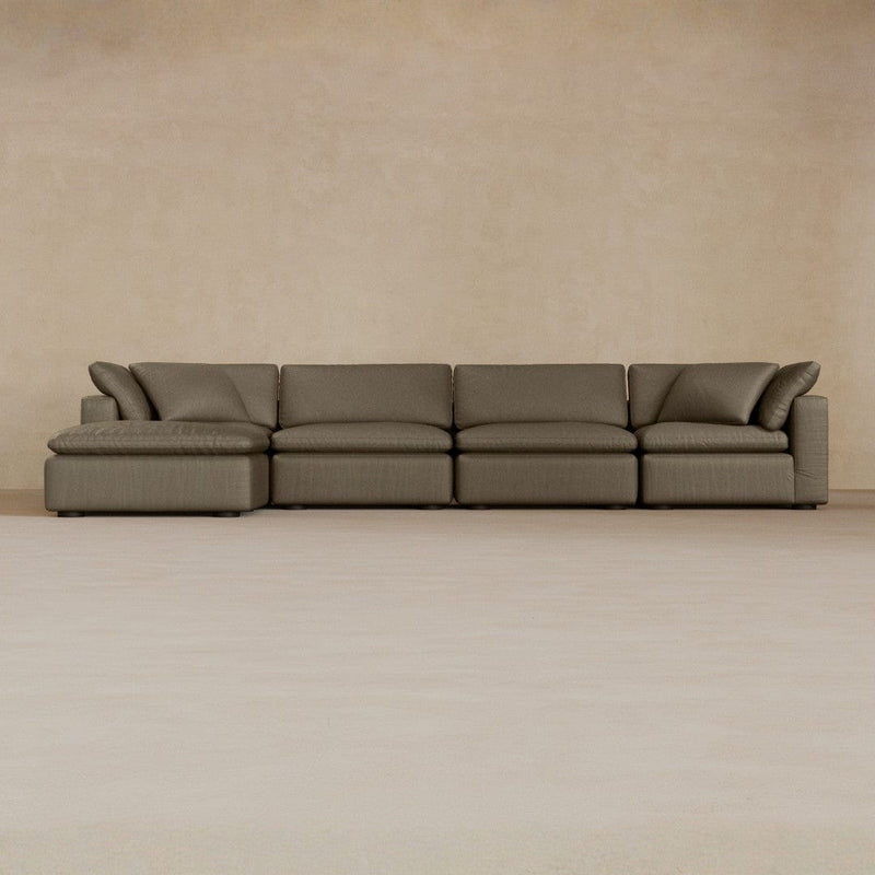 4 Modular-Top Grain Leather-Stone