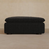 Ottoman Boucle Charcoal